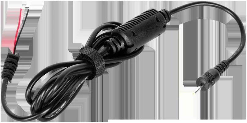 Tiesus 2.5/0.6 (19V/2.1A) maitinimo kištukas su laidu Rebel