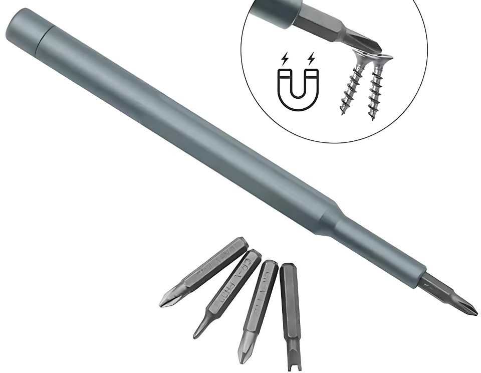 Tikslus atsuktuvų rinkinys su magnetiniais antgaliais, 24 dalys