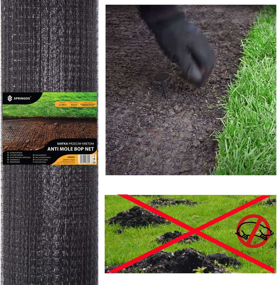 Springos Tinklelis nuo kurmių Springus 1x25 m