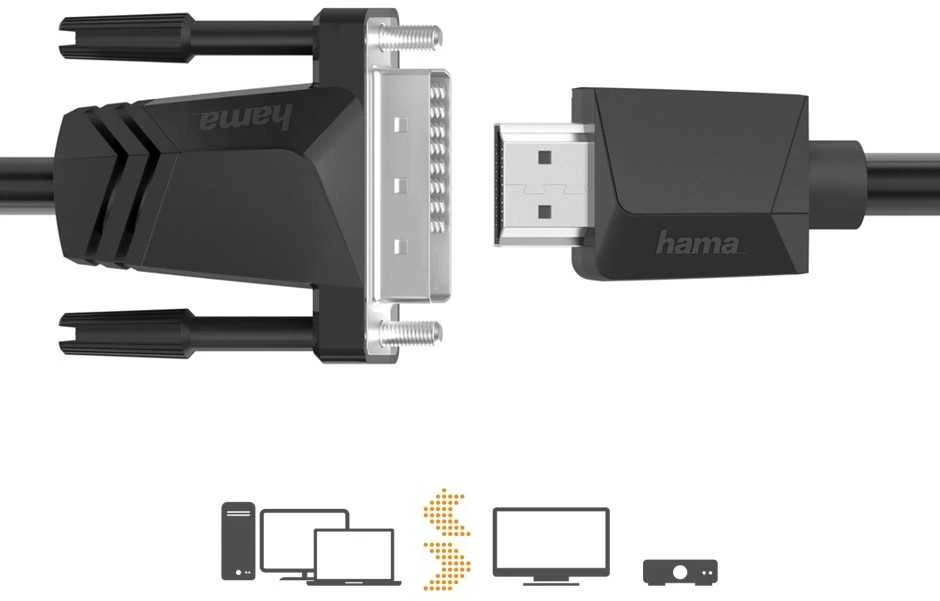 Tinklo laidas Hama 002007150000, DVI-D, 1.5 m
