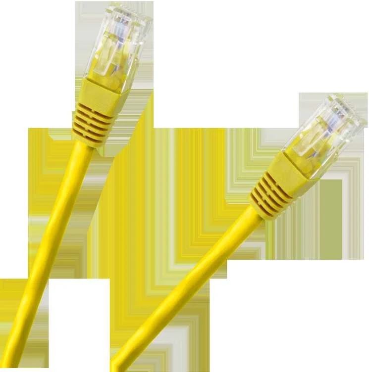 TST Oem Patchcord kabelis UTP 8c kištukas-kištukas 1.5 m CCA geltona cat.6e