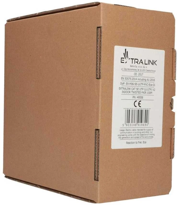 Tinklo laidas Tinklo laidas Extralink, Cat 5e UTP, 100 m