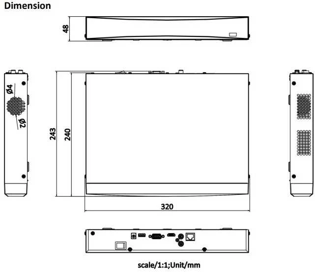 Tinklo Vaizdo Įrašymo Įrenginys - Hikvision DS-7608NXI-K1(D) 8CH 12MP 80Mbps