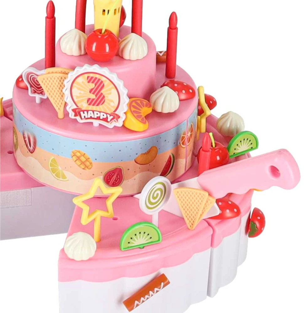 Tortas rožinis 75 vnt.
