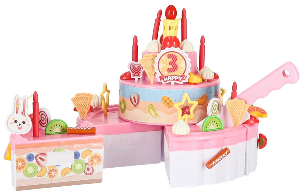 Tortas rožinis 75 vnt.