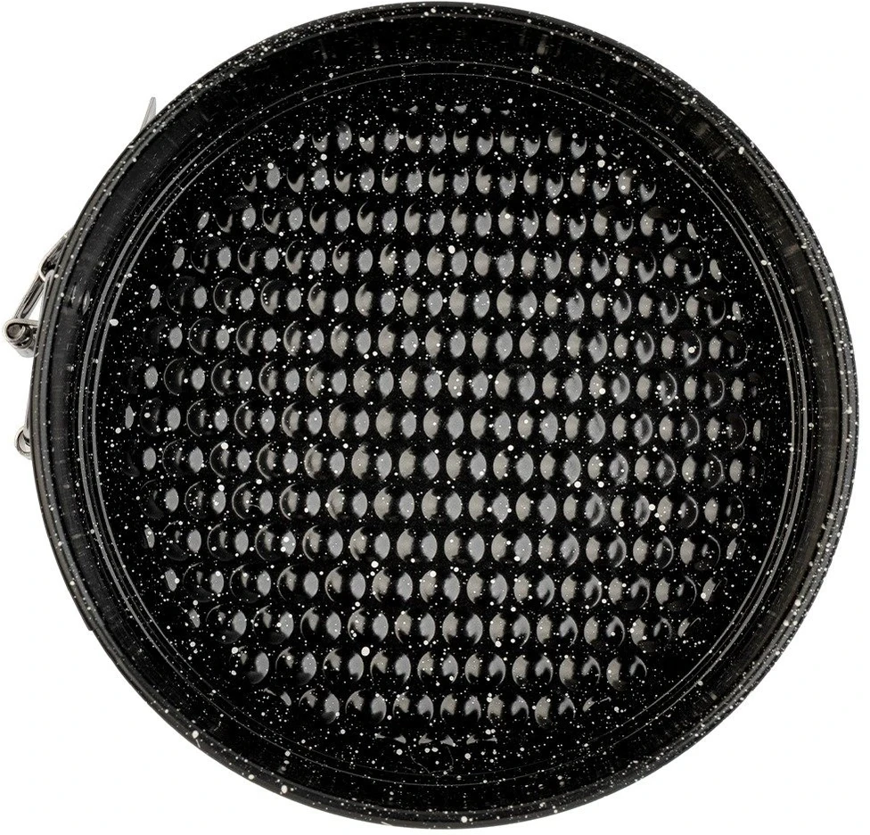 Tortinė forma su granitine danga ir nuimamu dugnu, juoda, 16 × 16 × 6,5 cm