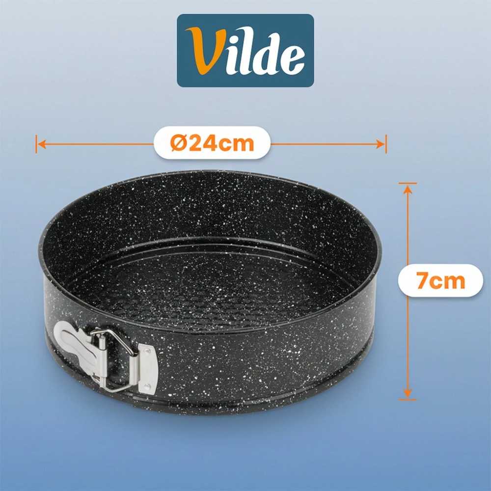 Tortinė Vilde granitinė su dangčiu 24 cm