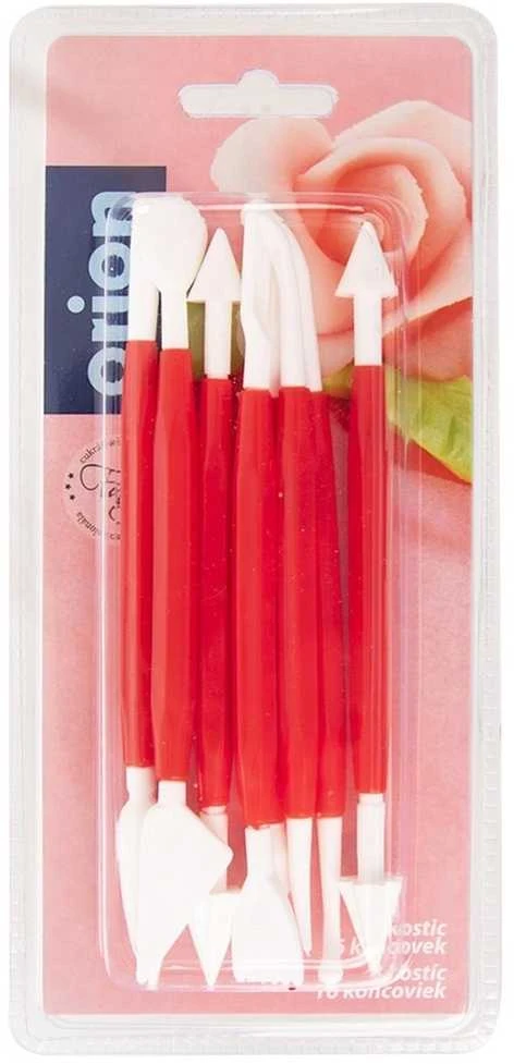 Orion Tortų dekoravimo įrankiai 8 vnt. Plastikiniai, saugūs, įvairių spalvų