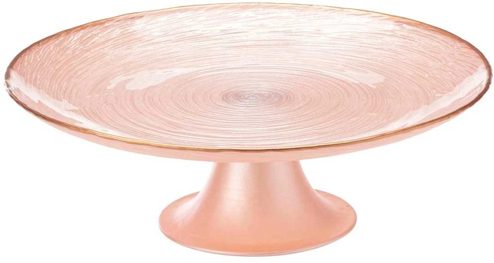 Home Styling Collection Elegantiška tortų lėkštė su stovu 21 cm rožinė