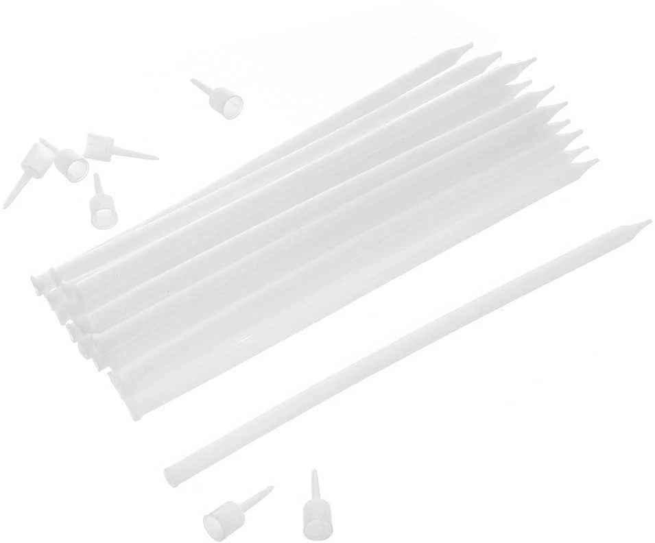 Party Deco Orion Gimtadienio žvakutės 12 vnt. 14,5 cm baltos