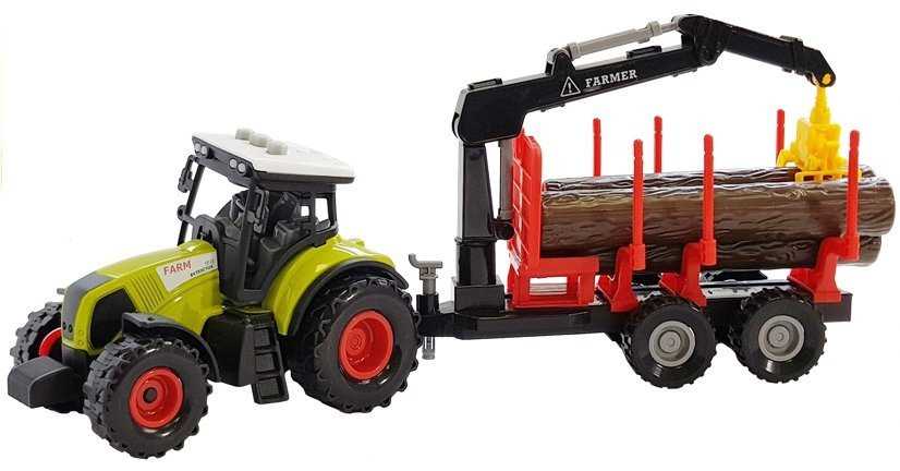Lean Toys Traktorius su priekaba