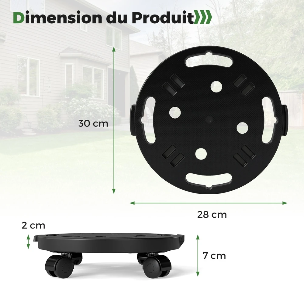 Transportavimo platforma 30 x 28 x 7 cm