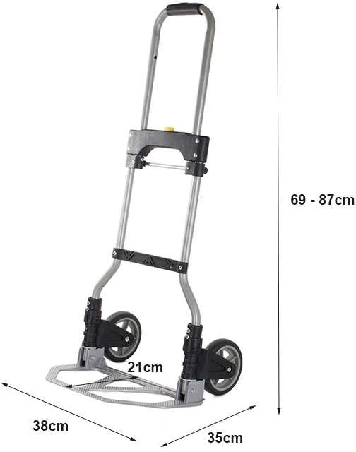 Transportavimo vežimėlis sulankstomas 50 kg