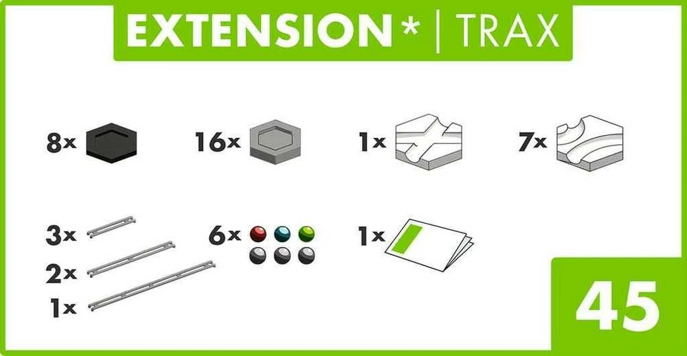 Ravensburger Konstruktorius GraviTrax: Priedų rinkinys Extension Trax pack