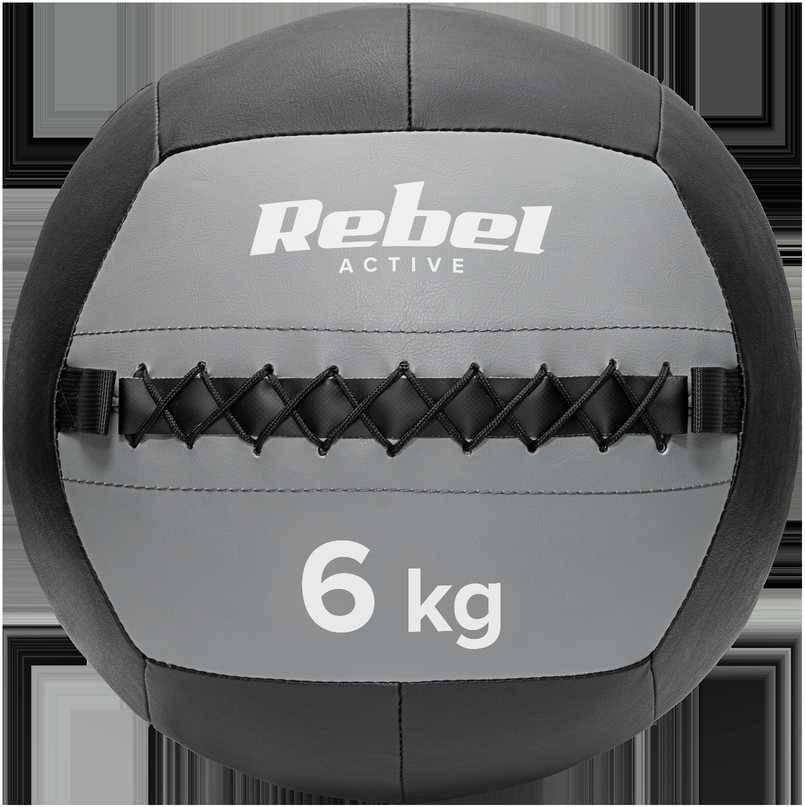 Medicininis kamuolys pratimams 6kg, REBEL ACTIVE