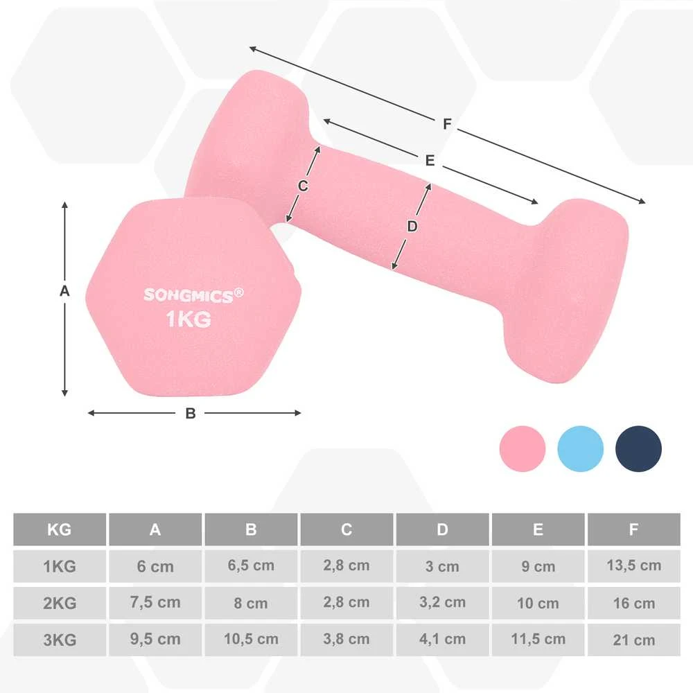 Songmics Kurzhantel-Set mit Hantelständer