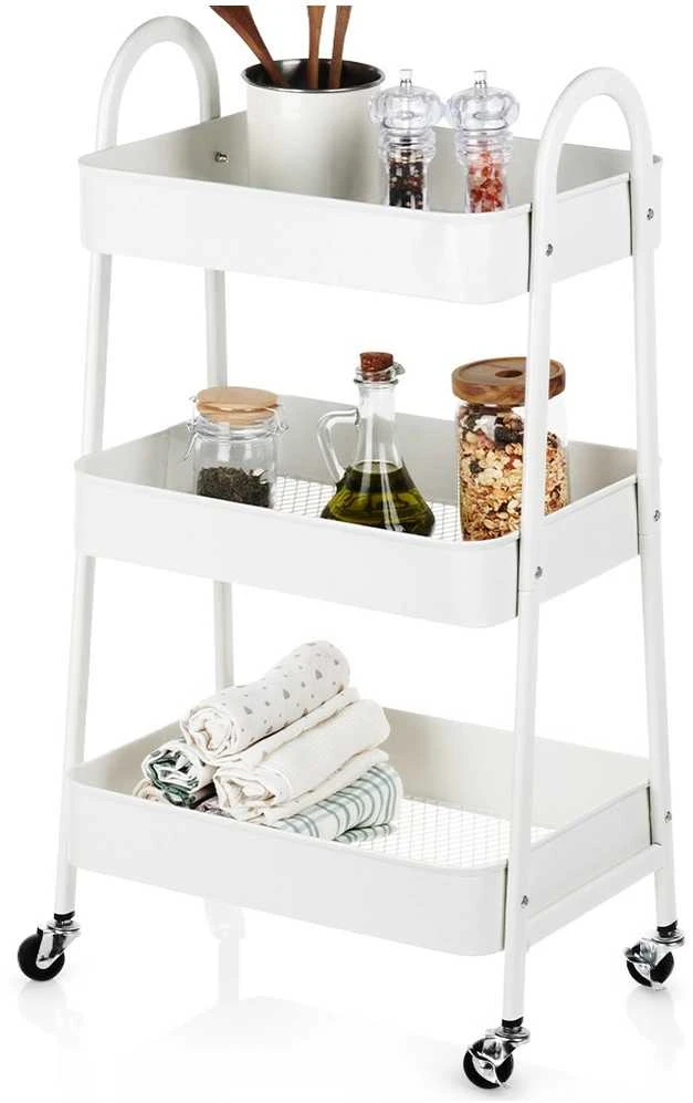 Mondex Storage Solutions Organizatorius Metalinis Balas 3-Niveaus 44x31,5x78,5 cm