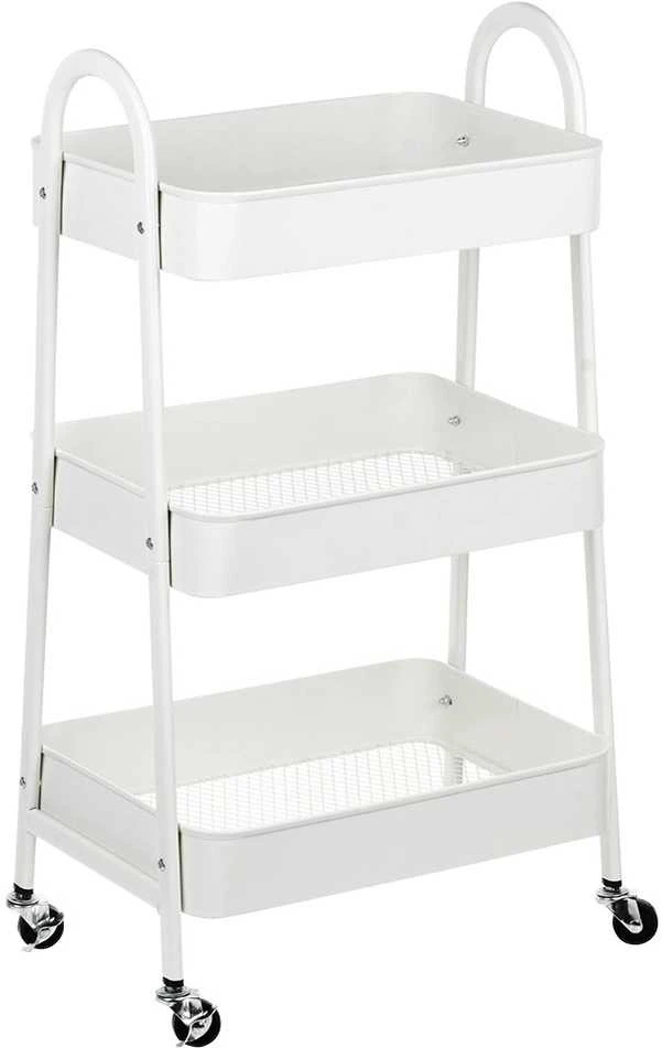 Mondex Storage Solutions Organizatorius Metalinis Balas 3-Niveaus 44x31,5x78,5 cm