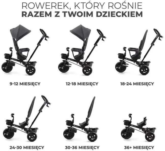 KINDERKRAFT triratukas Aveo pilkas, KRAVEO00GRY0000
