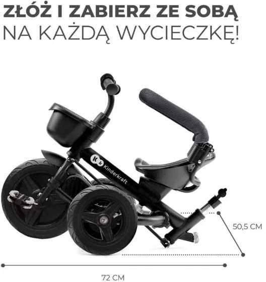 KINDERKRAFT triratukas Aveo pilkas, KRAVEO00GRY0000