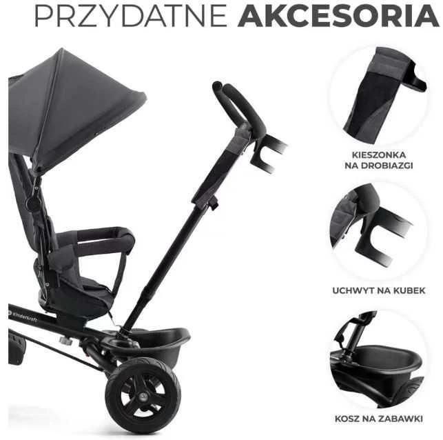 KINDERKRAFT triratukas Aveo pilkas, KRAVEO00GRY0000