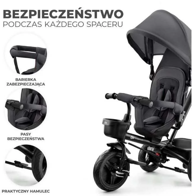 KINDERKRAFT triratukas Aveo pilkas, KRAVEO00GRY0000