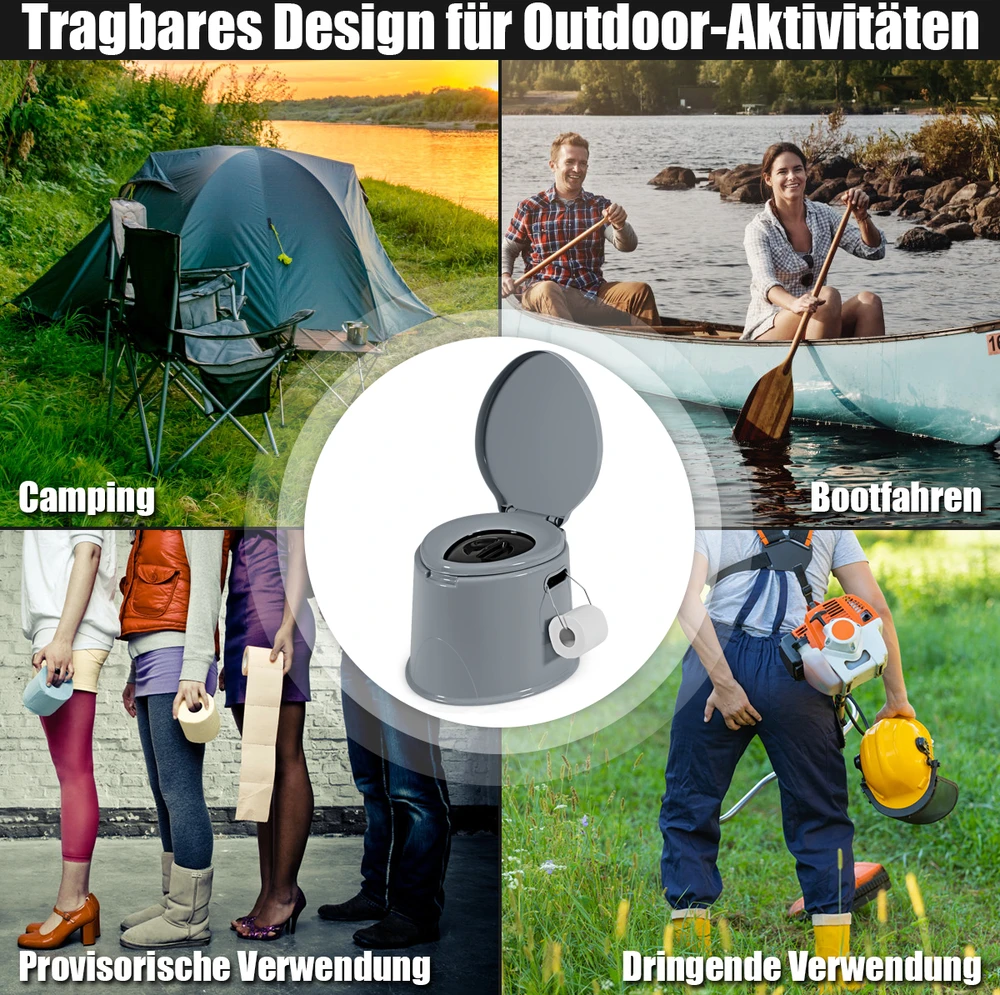 Tualetas pilkas