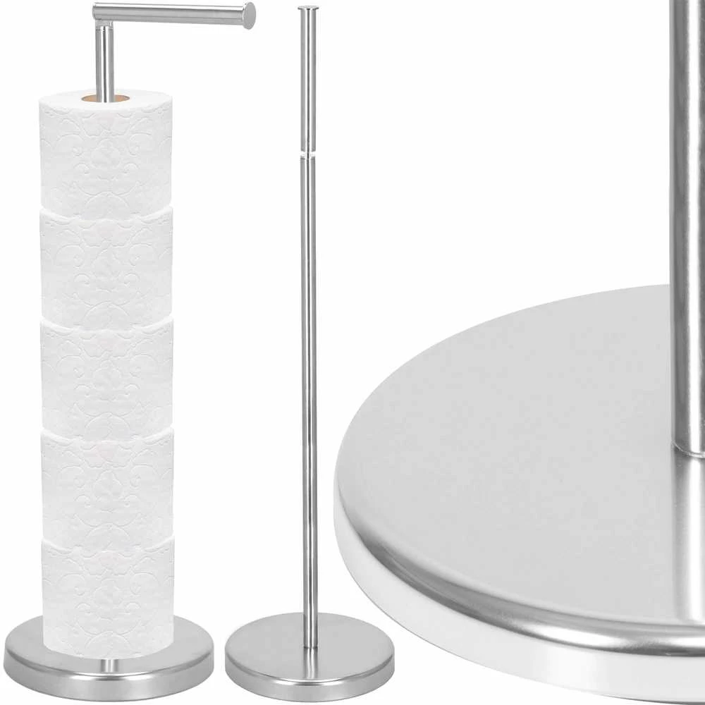 Tualetinio popieriaus laikiklis Springos TS0001, 2-in-1, chromuotas