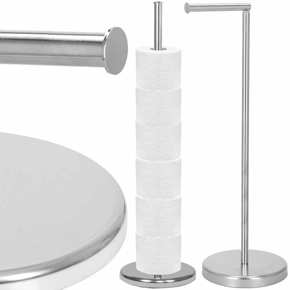 Tualetinio popieriaus laikiklis Springos TS0001, 2-in-1, chromuotas