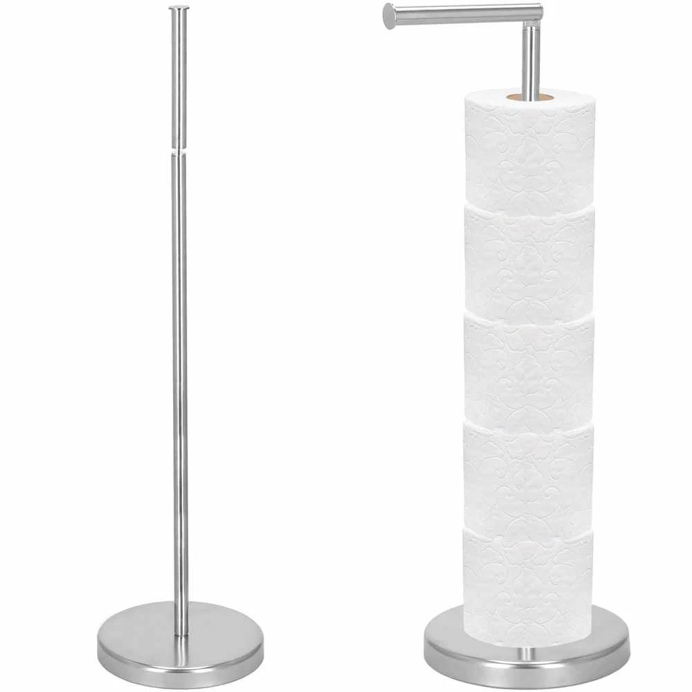 Tualetinio popieriaus laikiklis Springos TS0001, 2-in-1, chromuotas