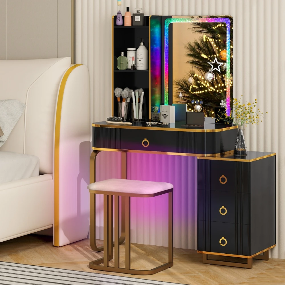 Kosmetinis stalas 80 x 40 x 137 cm