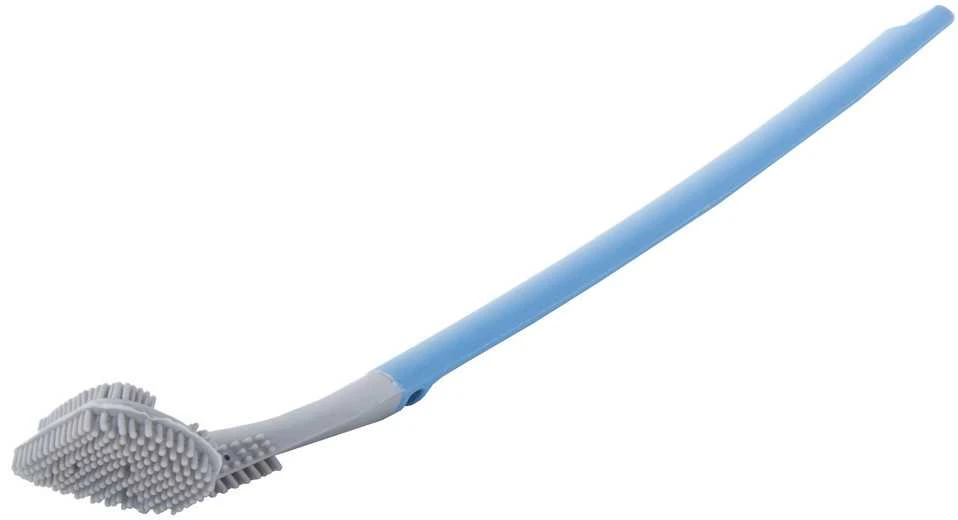 Tualeto šepetys su sieniniu laikikliu, 40 cm, mėlyna