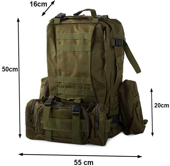 Turistinė kuprinė 48,5 l su MOLLE sistema
