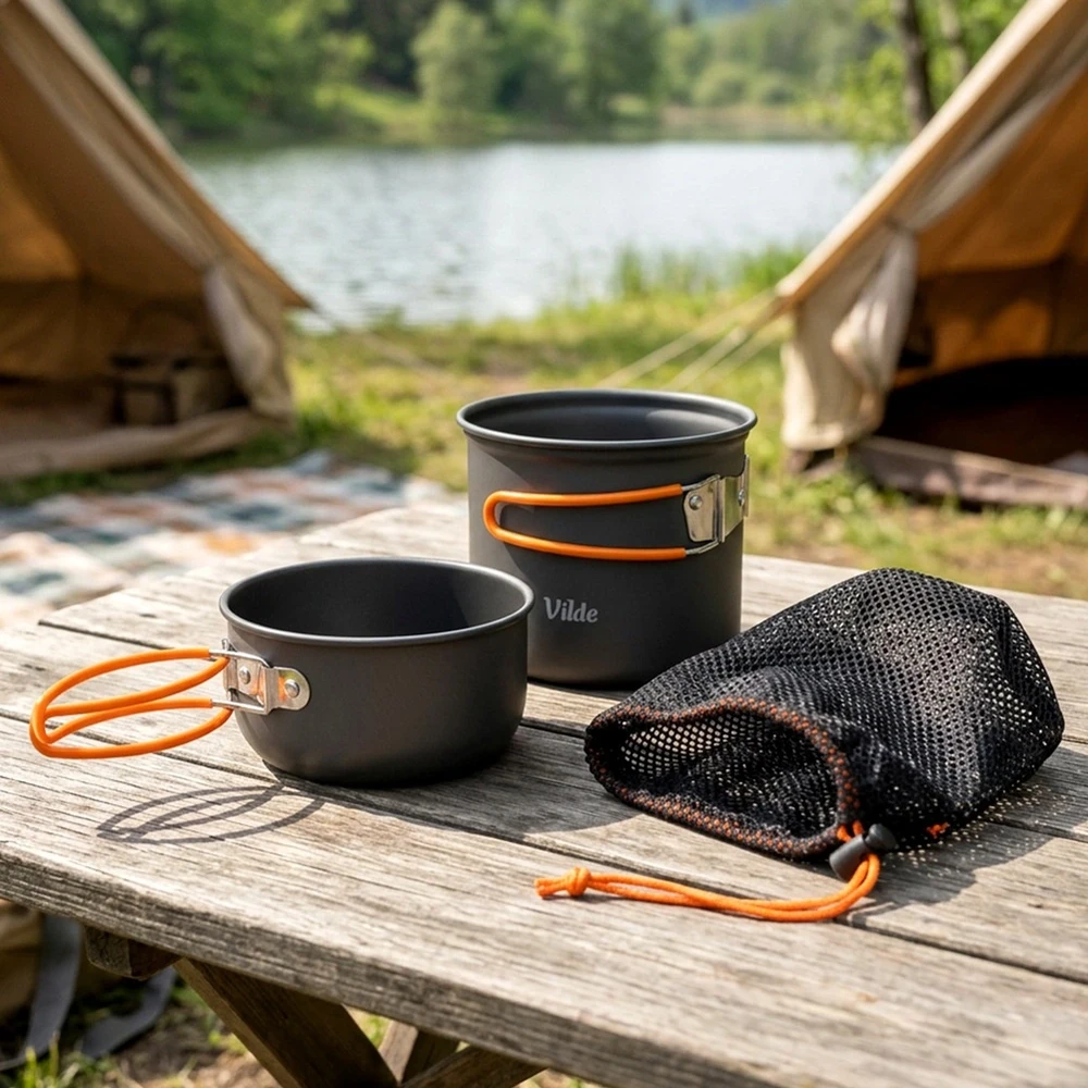 Turistiniai puodai 800/450 ml 3 vnt.
