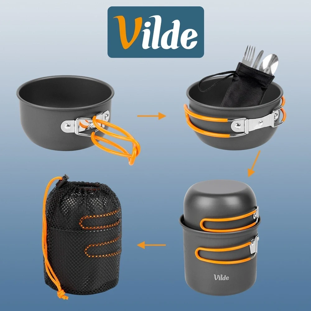 Vilde Turistinis indų rinkinys 6 vnt.