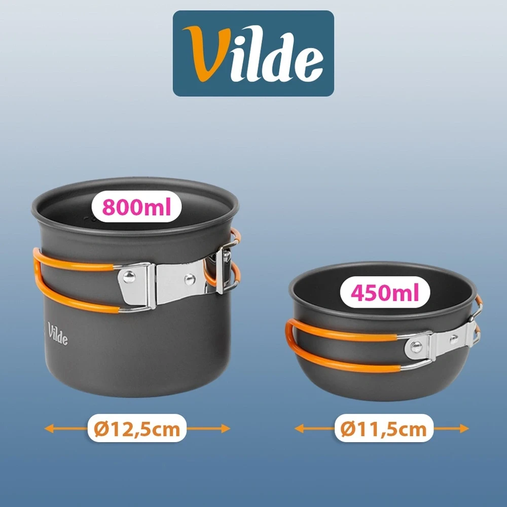 Vilde Turistinis indų rinkinys 6 vnt.