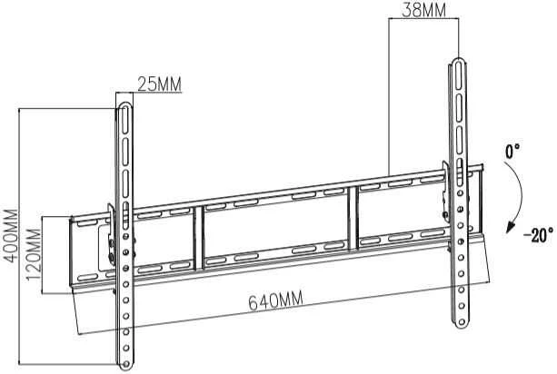 Tb Print TV laikiklis TB TB-751E, 80''