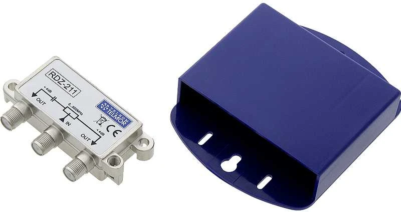RDZ-211 dvigubas lauko RF skirstytuvas 5-862MHz 4.0 dB F lygio lauko TELKOM TELMOR