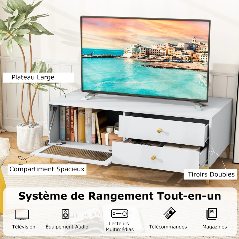 TV staliukas Televizoriaus spintelė 120 x 62 x 46 cm