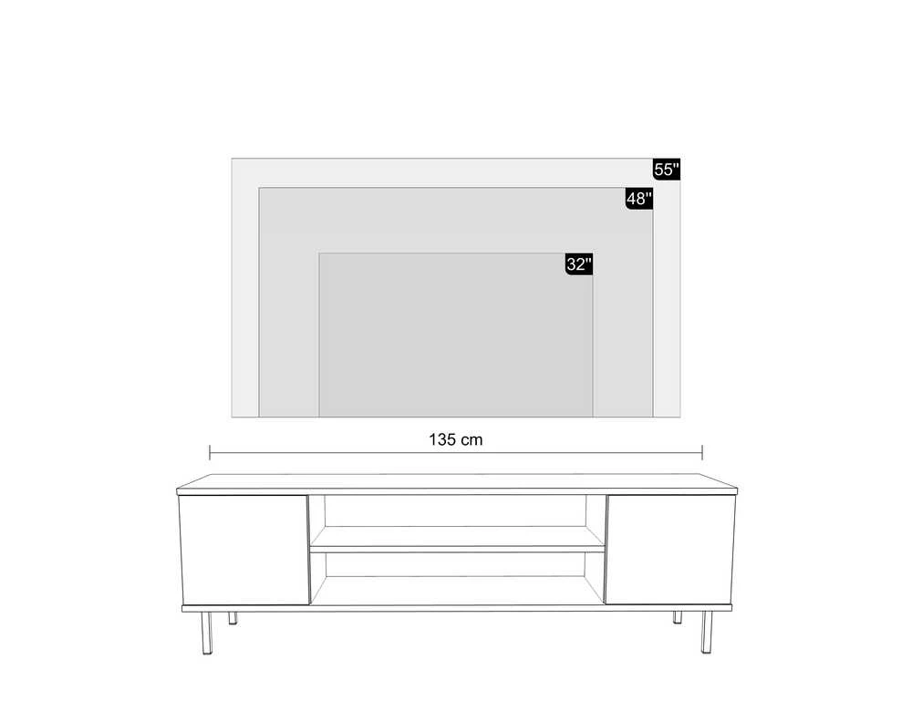 TV staliukas TV komoda 135 cm