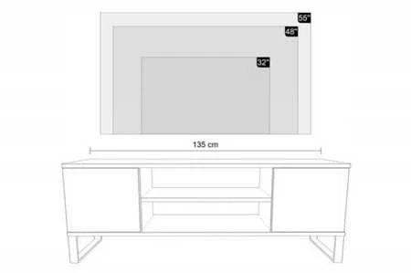 TV staliukas TV spintelė 135 cm