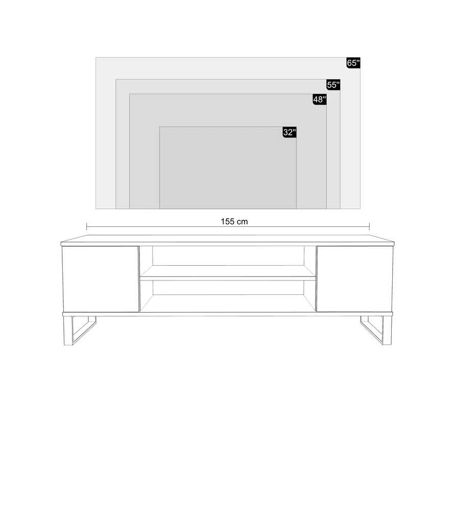 TV staliukas TV spintelė 155 cm