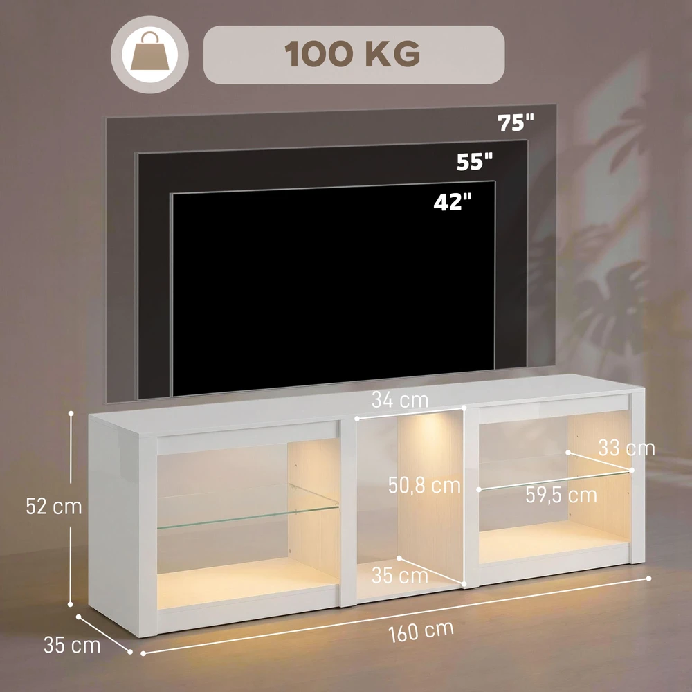 TV staliukas TV spintelė 160 x 35 x 52 cm
