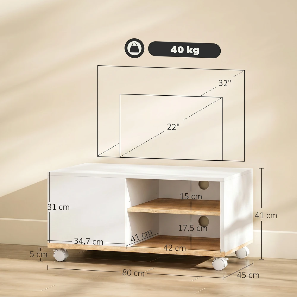 TV staliukas TV stovas 80 x 45 x 41 cm