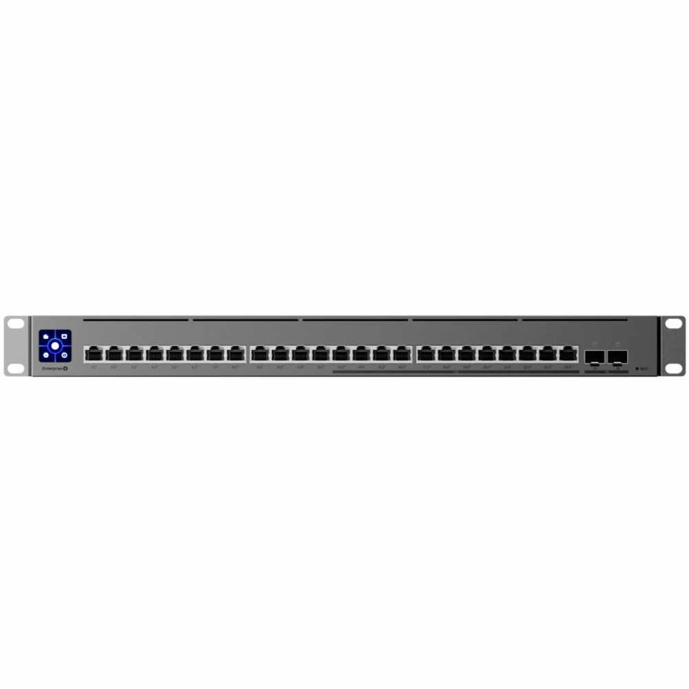Ubiquiti | Switch Enterprise 24 PoE | USW-Enterprise-24-PoE | Tvarkoma L3 | Montuojamas ant stovo | Gigabit Ethernet (vario) jungtys kiekis 12x10/100/1000 Mbps + 12x100/1000/2500 Mbps | SFP jungtys kiekis 0 | SFP+ jungtys kiekis 2 | PoE+ jungtys kiekis 24 | Maitinimo tipas AC/DC, Vidinis, 550W
