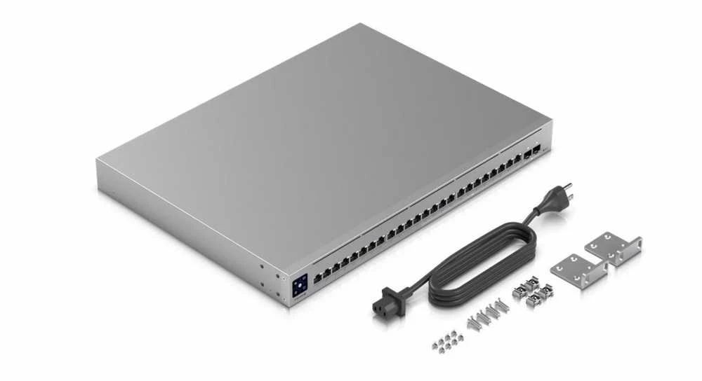 Ubiquiti | Switch Enterprise 24 PoE | USW-Enterprise-24-PoE | Tvarkoma L3 | Montuojamas ant stovo | Gigabit Ethernet (vario) jungtys kiekis 12x10/100/1000 Mbps + 12x100/1000/2500 Mbps | SFP jungtys kiekis 0 | SFP+ jungtys kiekis 2 | PoE+ jungtys kiekis 24 | Maitinimo tipas AC/DC, Vidinis, 550W