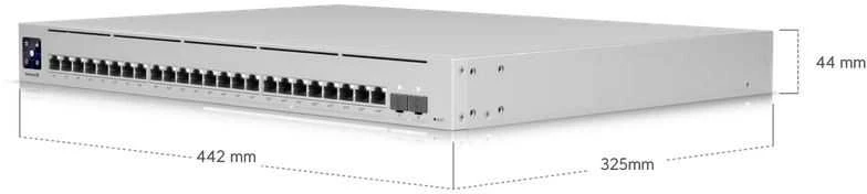 Ubiquiti | Switch Enterprise 24 PoE | USW-Enterprise-24-PoE | Tvarkoma L3 | Montuojamas ant stovo | Gigabit Ethernet (vario) jungtys kiekis 12x10/100/1000 Mbps + 12x100/1000/2500 Mbps | SFP jungtys kiekis 0 | SFP+ jungtys kiekis 2 | PoE+ jungtys kiekis 24 | Maitinimo tipas AC/DC, Vidinis, 550W