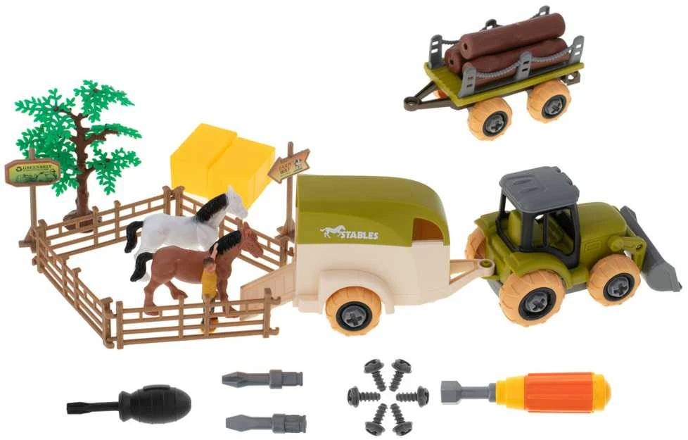 Farm traktor ferma ir sukti sėjamoji