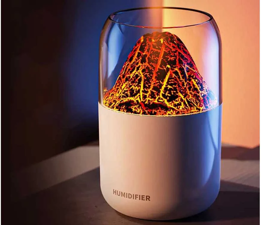 Ultragarsinis oro drėkintuvas su LED apšvietimu ir aromaterapija, 300 ml