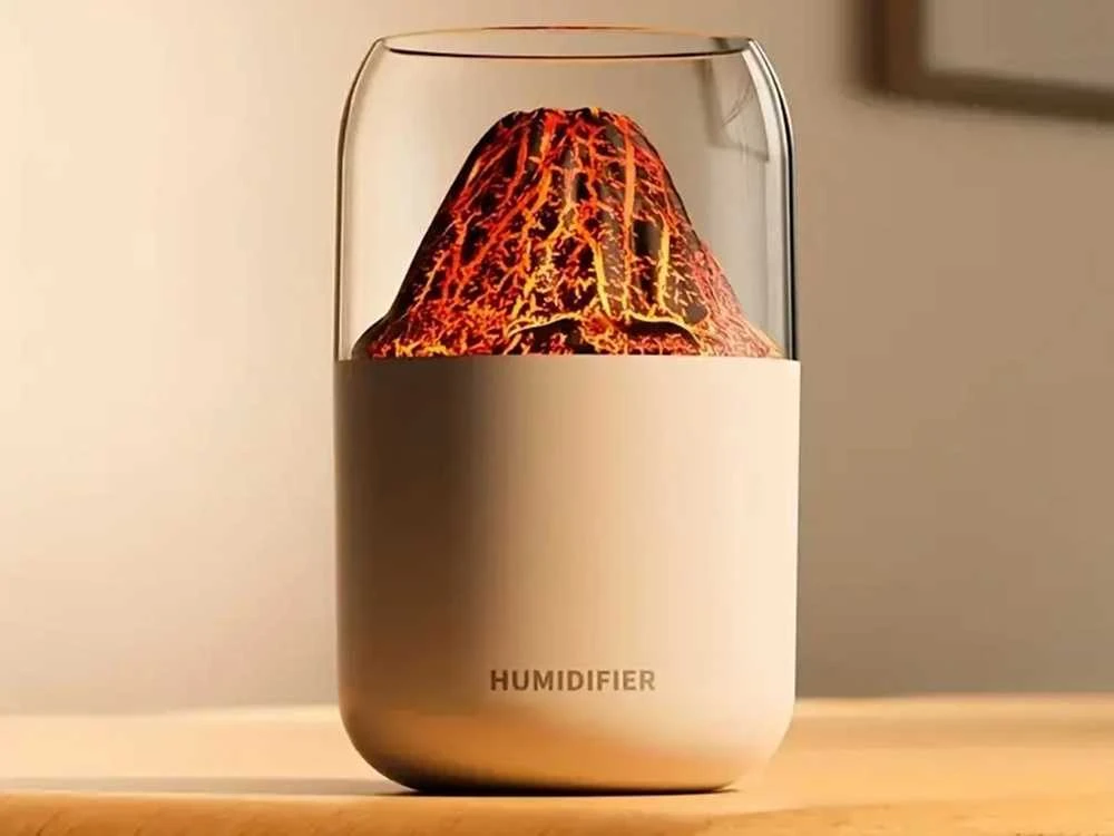 Ultragarsinis oro drėkintuvas su LED apšvietimu ir aromaterapija, 300 ml